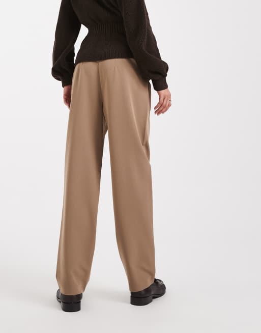 Miss Selfridge – Essentials – Camelowe spodnie cygaretki, 3 z 5