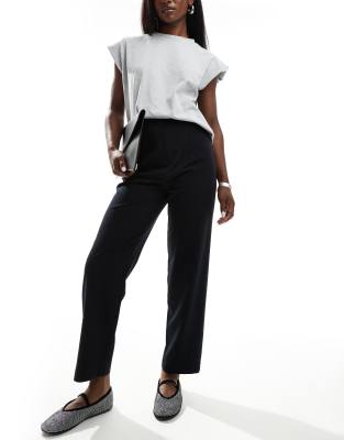 essentials cigarette pants in black