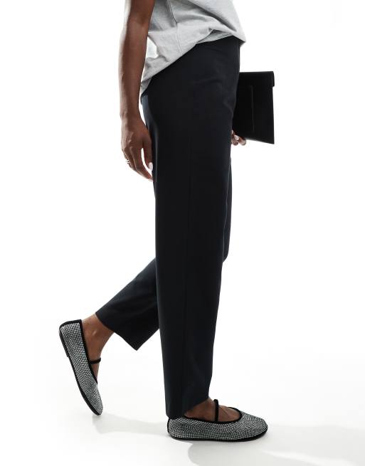 Miss Selfridge essentials cigarette pants in black