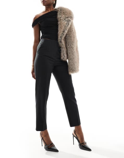 Miss Selfridge essentials cigarette trouser in black - view 1