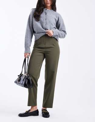 Miss Selfridge Miss Selfridge essentials cigarette trouser in olive-Blue