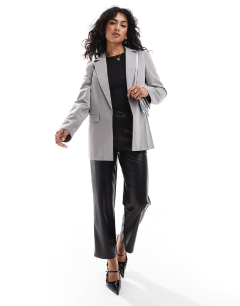Miss Selfridge - Essentials - Grå og afslappet blazer - view 1