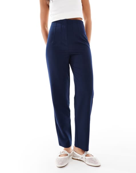 Miss Selfridge essentials cigarette trouser in navy