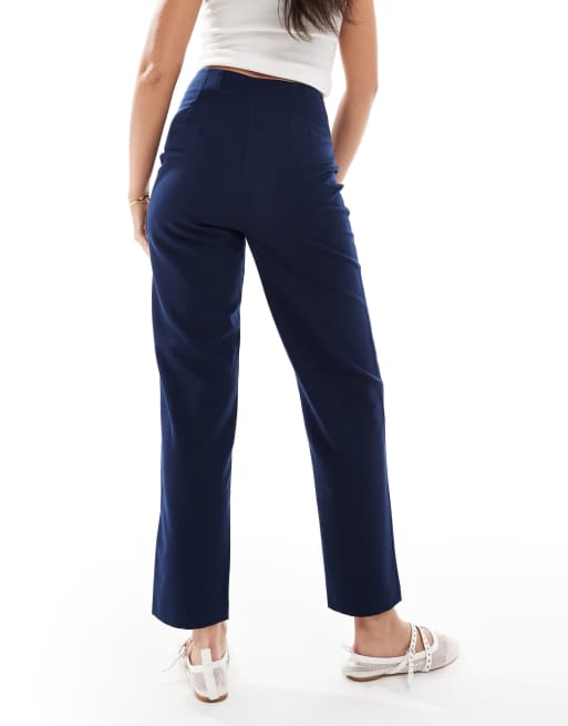 Miss Selfridge - Essentials - Pantaloni a sigaretta blu navy, 2 di 5
