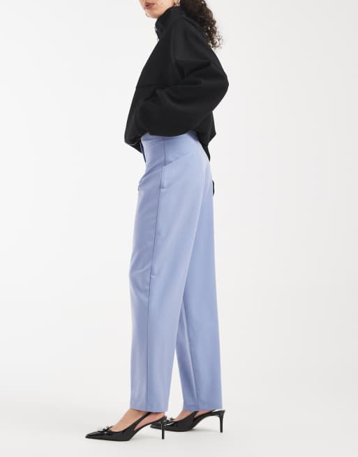 Miss Selfridge - Essentials - Pantaloni a sigaretta color blu polvere, 2 di 5