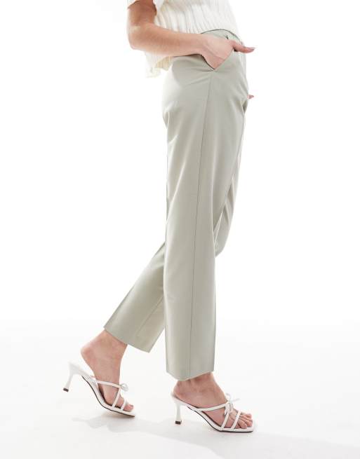 Miss Selfridge – Essentials – Spodnie cygaretki w kolorze khaki, 5 z 5