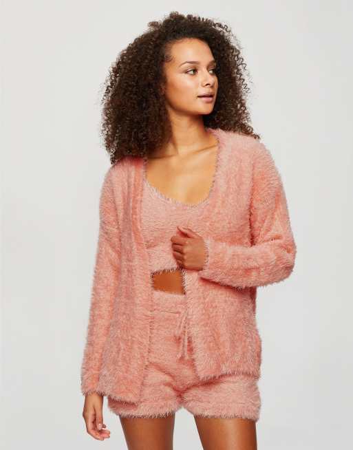 Eyelash shop knit cardigan