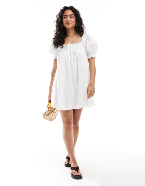 Miss Selfridge eyelet smock dress - view 1