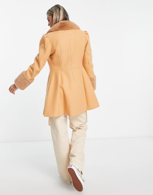 Miss selfridge camel outlet coat