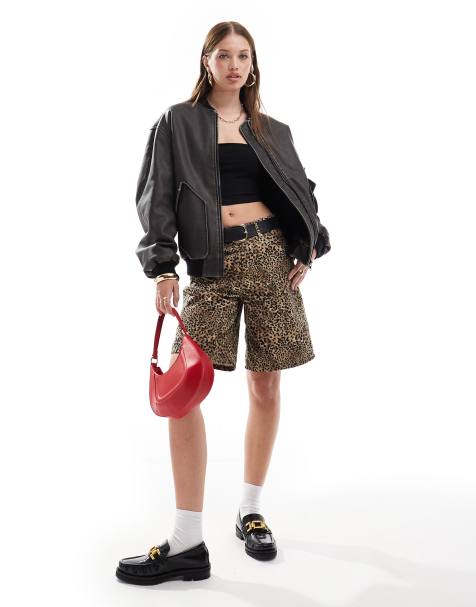 Miss Selfridge faux leather bomber jacket - view 1