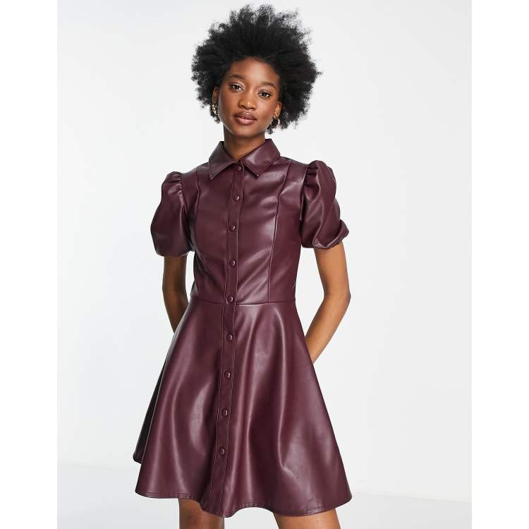 Burgundy store tshirt dress