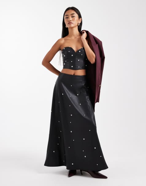 Miss Selfridge faux leather co ord - view 1