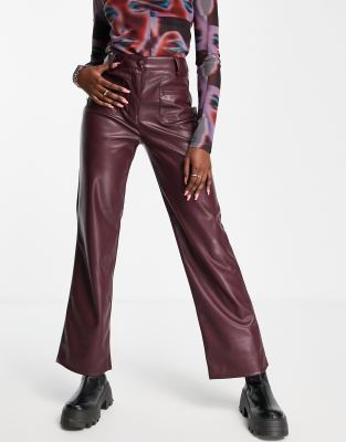 miss selfridge leather pants