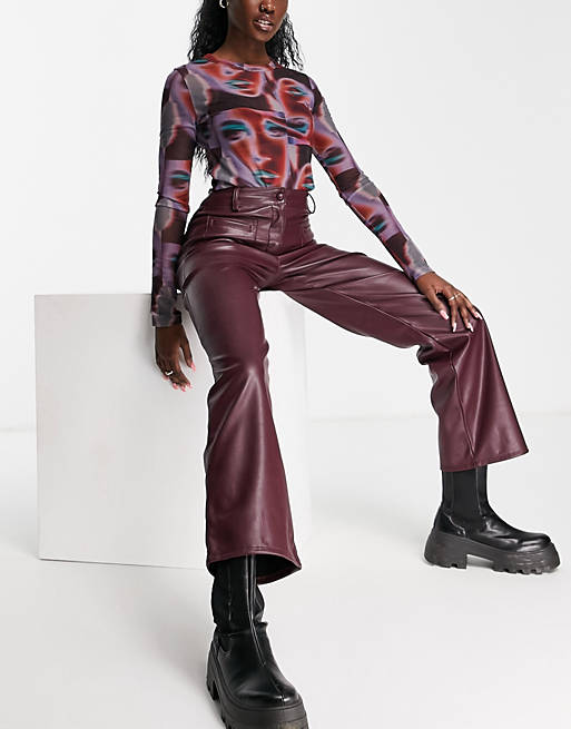 asos.com | Miss Selfridge faux leather trouser