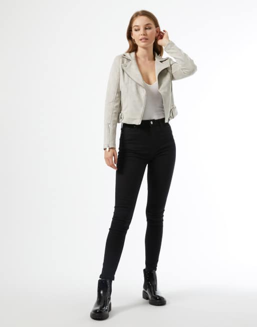 Miss selfridge suede jacket sale