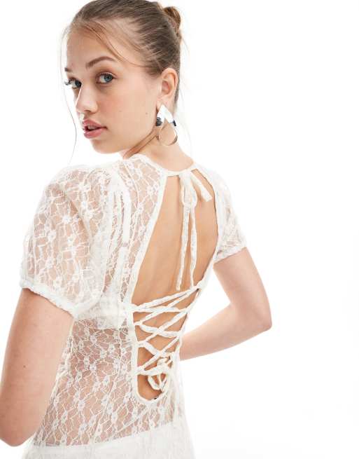 white mesh dress festival Into Pieces Mesh Maxi Dress