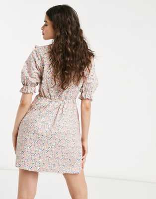 miss selfridge pink floral dress