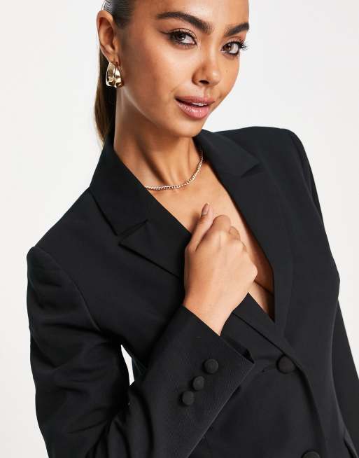 Miss Selfridge fitted blazer dress in black