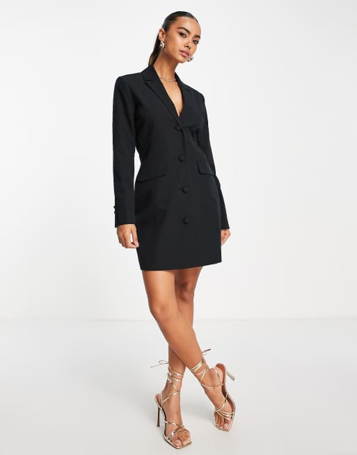 Black blazer sale dress with belt