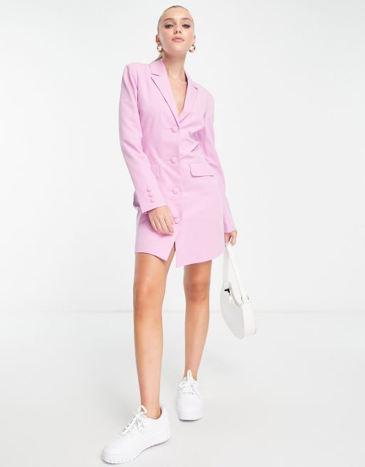 White fitted hotsell blazer dress