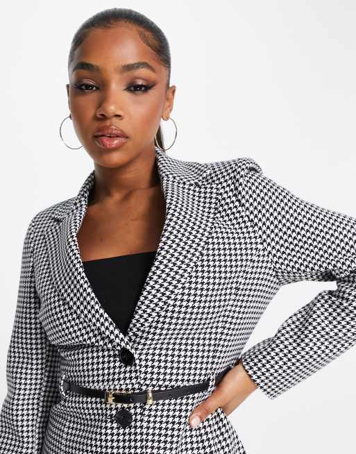 Womens on sale dogtooth blazer