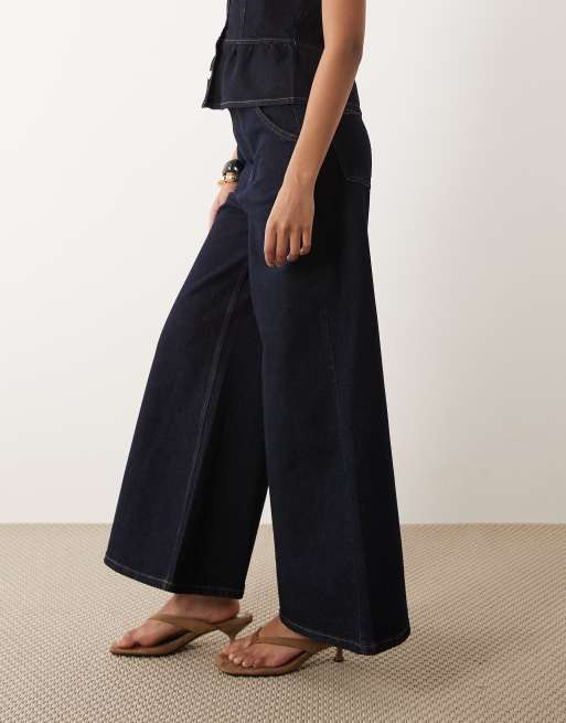Miss Selfridge flare denim jean in indigo - part of a set, 3 of 5