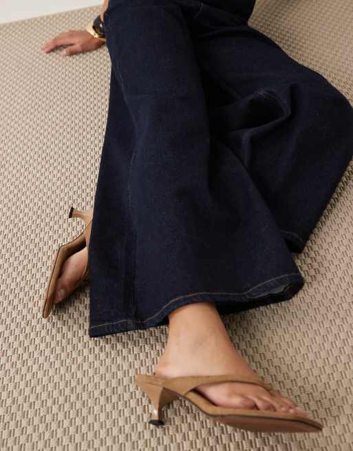 Miss Selfridge flare denim jean in indigo - part of a set, 4 of 5