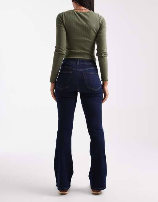 Miss Selfridge flare jean in indigo wash