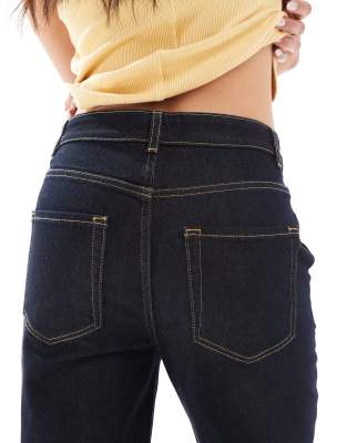 Miss Selfridge flare wide leg jeans in indigo wash