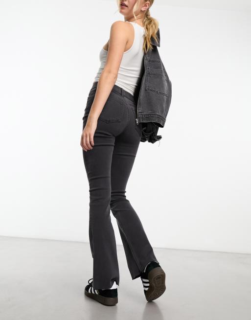 Miss Selfridge flared jeans in black wash