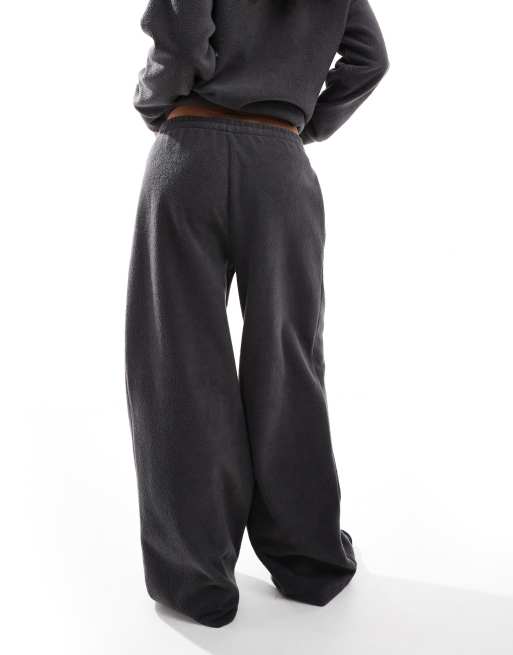  Miss Selfridge - Fleece joggingbroek in antracietgrijs , 2 van 5