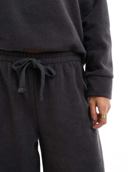  Miss Selfridge - Fleece joggingbroek in antracietgrijs , 4 van 5