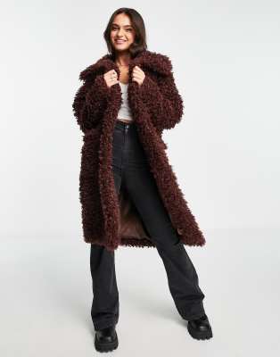 Miss Selfridge Asos Teddy Coat Miss Selfridge Cream Teddy Coat 2025