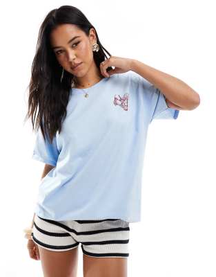 Miss Selfridge Freshly Squeezed Summer Oversized Graphic Tee