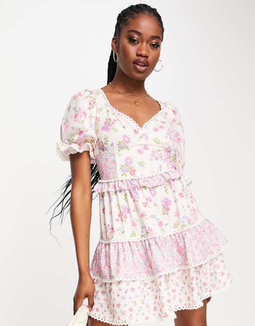 Frill sale tea dress