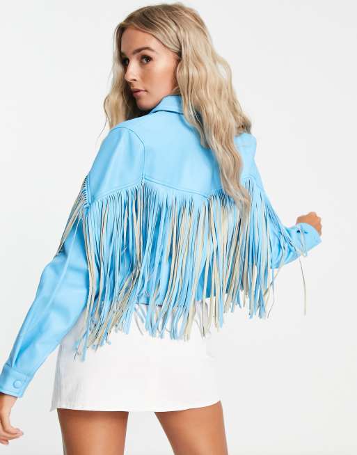 Blue 2025 fringe jacket