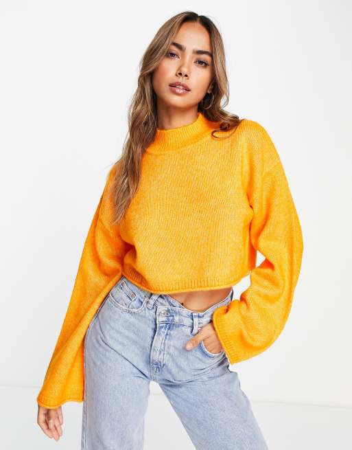 Cropped batwing outlet sweater