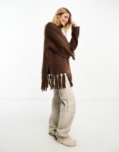 NA-KD structured knit sweater in beige