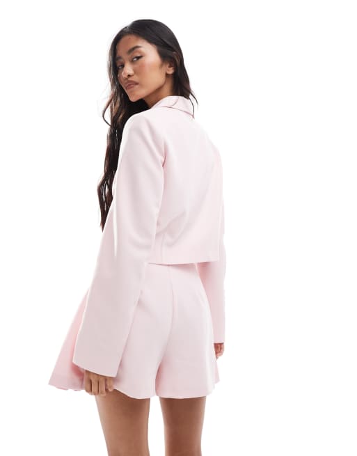 Miss Selfridge - Geplooide skort in roze, 4 van 5