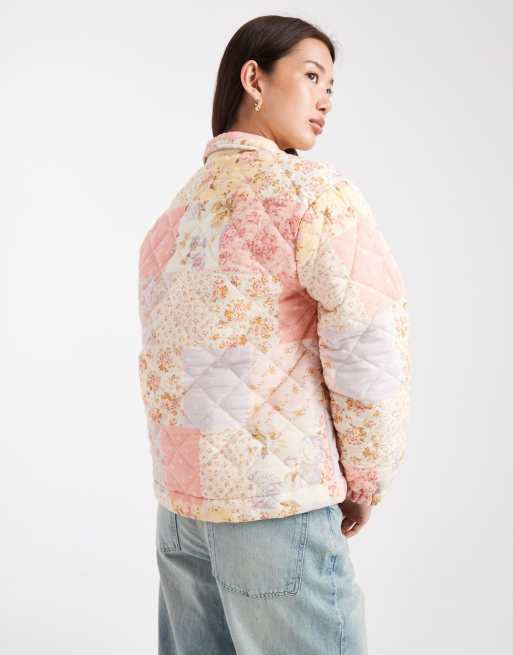 Miss Selfridge - Gewatteerd jack met patchwork en bloemenprints, 4 van 4