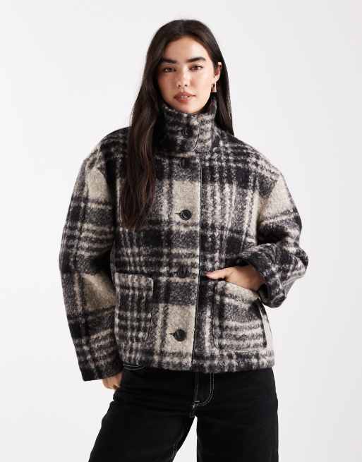 Miss Selfridge - Giacca taglio corto monocromatica a quadri