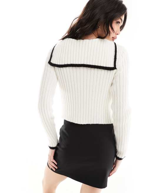 Miss Selfridge - Gilet avec nœuds et col marin, 4 de 4