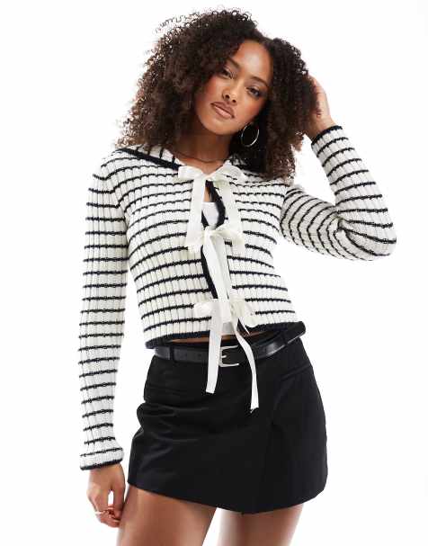 Miss Selfridge - Gilet rayé avec col marin - view 1
