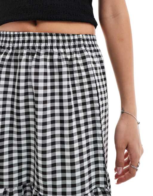Miss Selfridge - Gonna lunga a balze a quadretti, 4 di 5