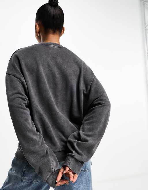 Miss Selfridge – Grå sweatshirt med Manhattan-tryck, 3 av 4