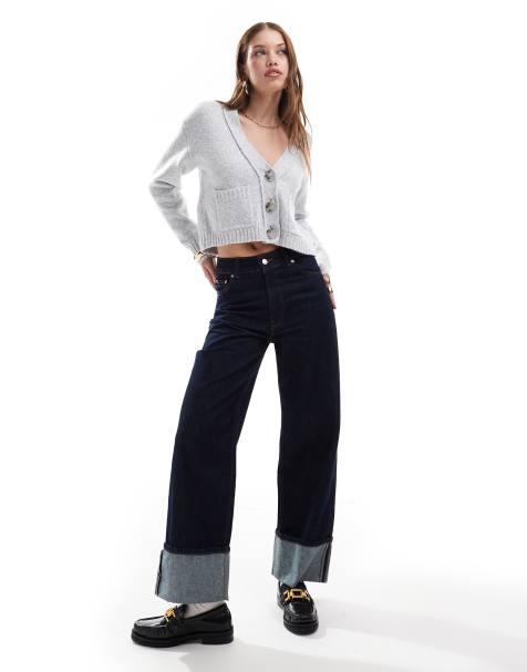 Miss Selfridge – Gråmelerad kofta med boxig passform och dekorativ söm - view 1