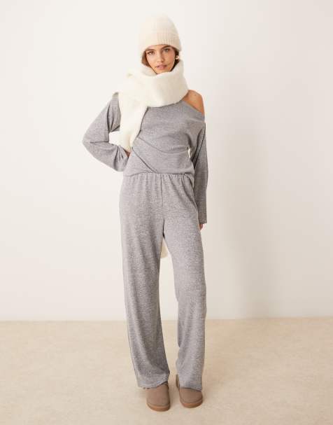 Miss Selfridge – Grått, mysigt set med bara axlar - view 1