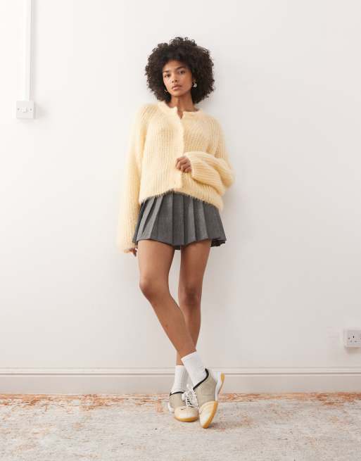 Miss Selfridge - Grofgebreid vest in geel, 2 van 4