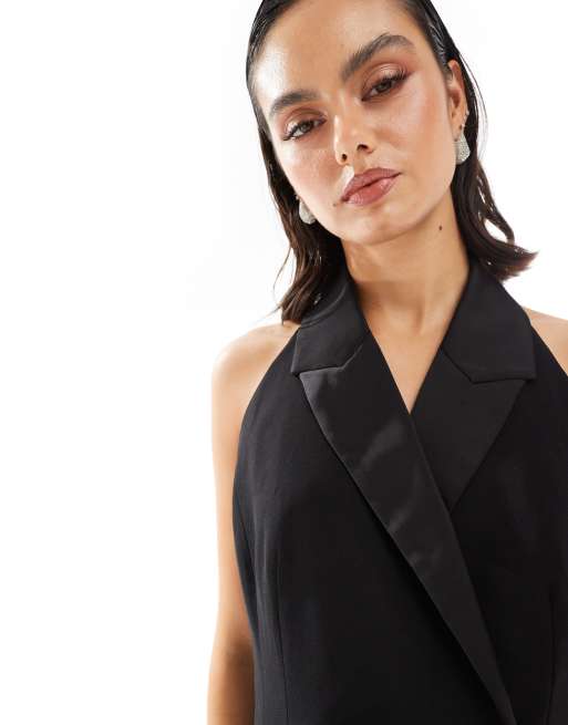 back sheer gilet setup dress | ANDRESD
