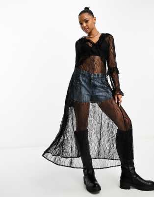 Miss Selfridge - Gilet de tailleur à encolure américaine - Noir